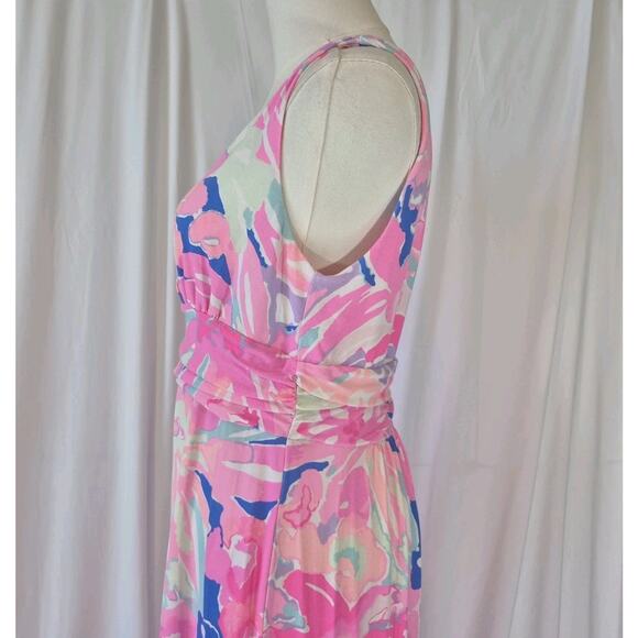 Lilly Pulitzer Womens Multi Playa Hermosa Sloane Maxi Dress Large - Picture 4 of 7